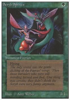 1993 Magic the Gathering Unlimited #NNO Scryb Sprites Front
