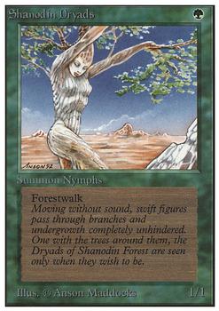 1993 Magic the Gathering Unlimited #NNO Shanodin Dryads Front