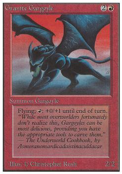 1993 Magic the Gathering Unlimited #NNO Granite Gargoyle Front