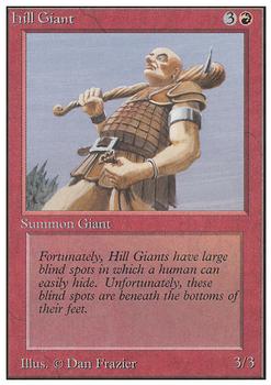 1993 Magic the Gathering Unlimited #NNO Hill Giant Front