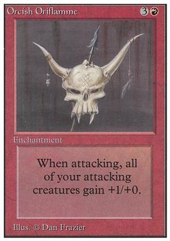 1993 Magic the Gathering Unlimited #NNO Orcish Oriflamme Front