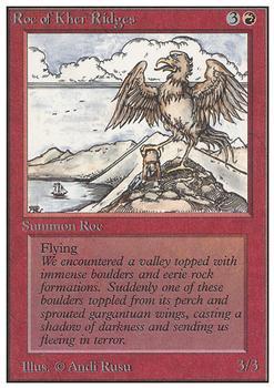 1993 Magic the Gathering Unlimited #NNO Roc of Kher Ridges Front