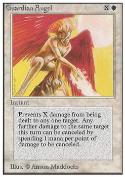 1993 Magic the Gathering Unlimited #NNO Guardian Angel Front