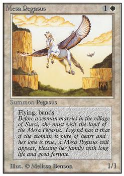 1993 Magic the Gathering Unlimited #NNO Mesa Pegasus Front