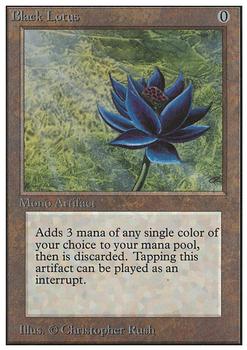 1993 Magic the Gathering Unlimited #NNO Black Lotus Front