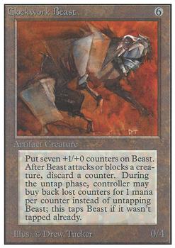 1993 Magic the Gathering Unlimited #NNO Clockwork Beast Front