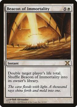 2007 Magic the Gathering 10th Edition #10 Beacon of Immortality Front