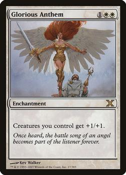 2007 Magic the Gathering 10th Edition #17 Glorious Anthem Front