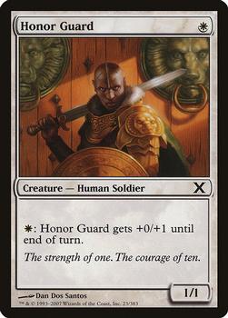 2007 Magic the Gathering 10th Edition #23 Honor Guard Front