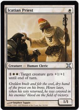 2007 Magic the Gathering 10th Edition #24 Icatian Priest Front