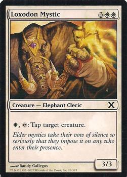2007 Magic the Gathering 10th Edition #26 Loxodon Mystic Front