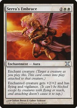 2007 Magic the Gathering 10th Edition #40 Serra's Embrace Front