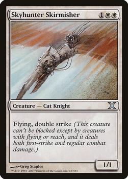 2007 Magic the Gathering 10th Edition #43 Skyhunter Skirmisher Front