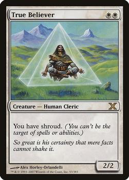 2007 Magic the Gathering 10th Edition #53 True Believer Front