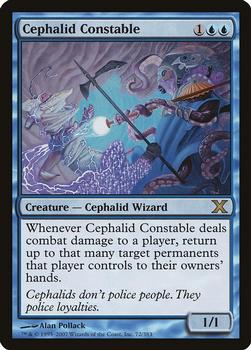 2007 Magic the Gathering 10th Edition #72 Cephalid Constable Front