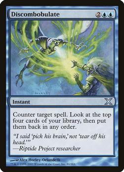 2007 Magic the Gathering 10th Edition #81 Discombobulate Front