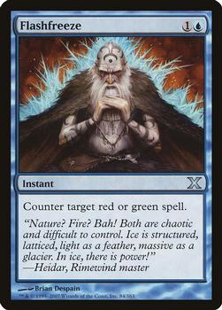 2007 Magic the Gathering 10th Edition #84 Flashfreeze Front