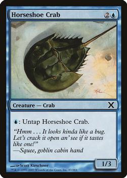 2007 Magic the Gathering 10th Edition #87 Horseshoe Crab Front