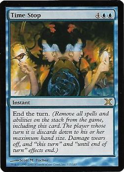 2007 Magic the Gathering 10th Edition #117 Time Stop Front