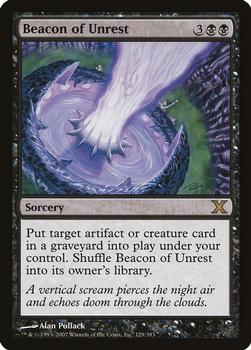 2007 Magic the Gathering 10th Edition #129 Beacon of Unrest Front