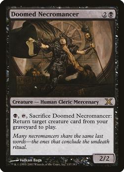 2007 Magic the Gathering 10th Edition #137 Doomed Necromancer Front