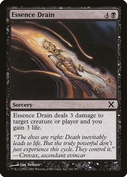2007 Magic the Gathering 10th Edition #141 Essence Drain Front