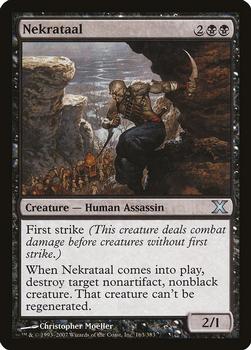 2007 Magic the Gathering 10th Edition #163 Nekrataal Front