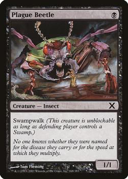 2007 Magic the Gathering 10th Edition #168 Plague Beetle Front