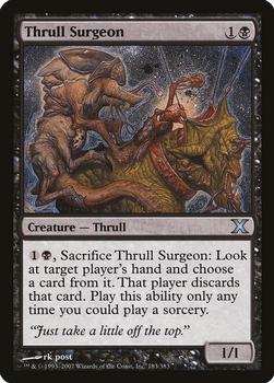 2007 Magic the Gathering 10th Edition #183 Thrull Surgeon Front