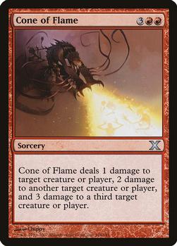 2007 Magic the Gathering 10th Edition #194 Cone of Flame Front