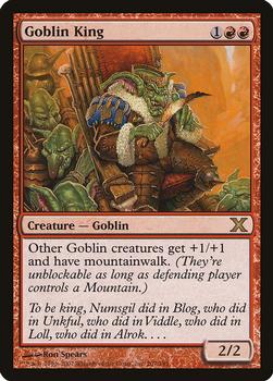 2007 Magic the Gathering 10th Edition #207 Goblin King Front
