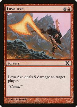 2007 Magic the Gathering 10th Edition #215 Lava Axe Front
