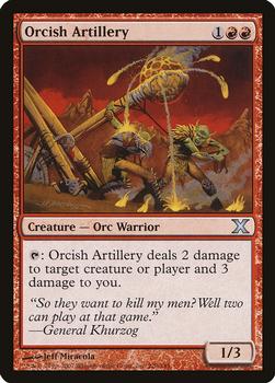2007 Magic the Gathering 10th Edition #220 Orcish Artillery Front