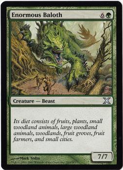 2007 Magic the Gathering 10th Edition #263 Enormous Baloth Front