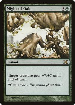 2007 Magic the Gathering 10th Edition #277 Might of Oaks Front