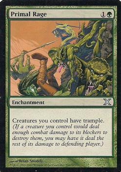 2007 Magic the Gathering 10th Edition #286 Primal Rage Front