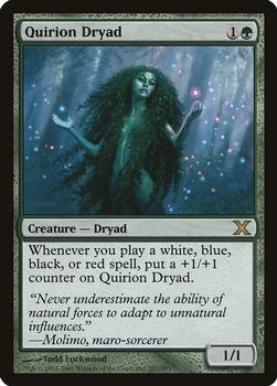 2007 Magic the Gathering 10th Edition #287 Quirion Dryad Front