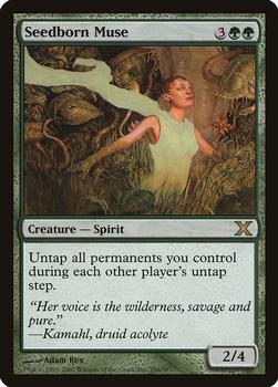 2007 Magic the Gathering 10th Edition #296 Seedborn Muse Front