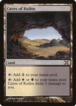 2007 Magic the Gathering 10th Edition #350 Caves of Koilos Front