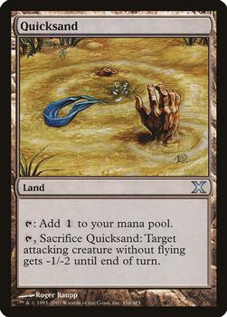 2007 Magic the Gathering 10th Edition #356 Quicksand Front