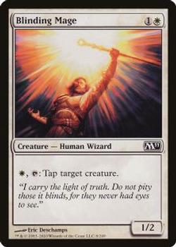 2010 Magic the Gathering 2011 Core Set #8 Blinding Mage Front