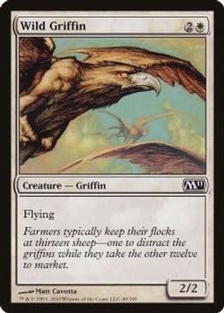 2010 Magic the Gathering 2011 Core Set #40 Wild Griffin Front