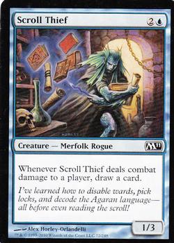 2010 Magic the Gathering 2011 Core Set #72 Scroll Thief Front