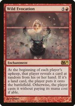 2010 Magic the Gathering 2011 Core Set #160 Wild Evocation Front