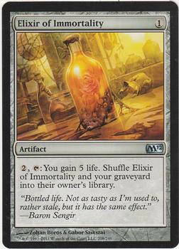 2011 Magic the Gathering 2012 Core Set #208 Elixir of Immortality Front