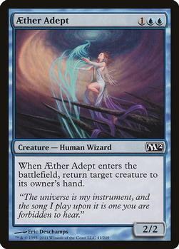 2011 Magic the Gathering 2012 Core Set #41 Æther Adept Front