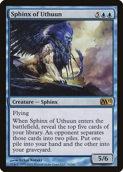 2011 Magic the Gathering 2012 Core Set #76 Sphinx of Uthuun Front