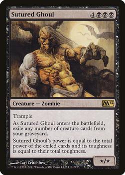 2011 Magic the Gathering 2012 Core Set #112 Sutured Ghoul Front