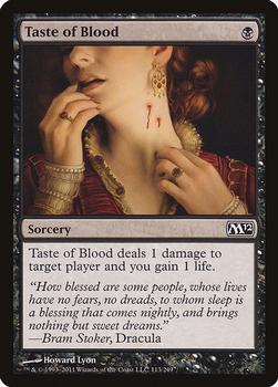 2011 Magic the Gathering 2012 Core Set #113 Taste of Blood Front