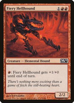 2011 Magic the Gathering 2012 Core Set #130 Fiery Hellhound Front